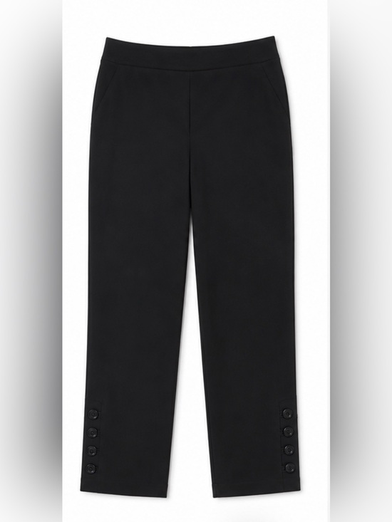 The Limited Pants - The Limited Black Slim Ankle Pants with Button Cuff